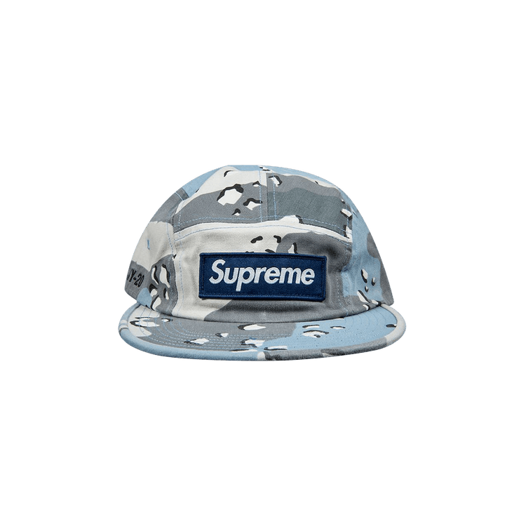 Supreme Military Camp Cap 'Blue Chocolate Chip Camo'