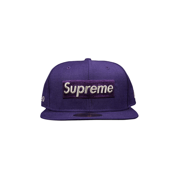 Supreme $1M Metallic Box Logo New Era 'Purple'