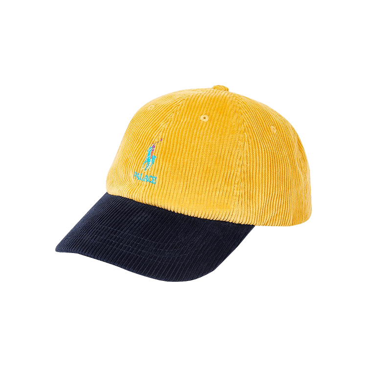 Palace x Ralph Lauren Classic Polo Corduroy Cap 'Palazzo Yellow/Aviator Navy'