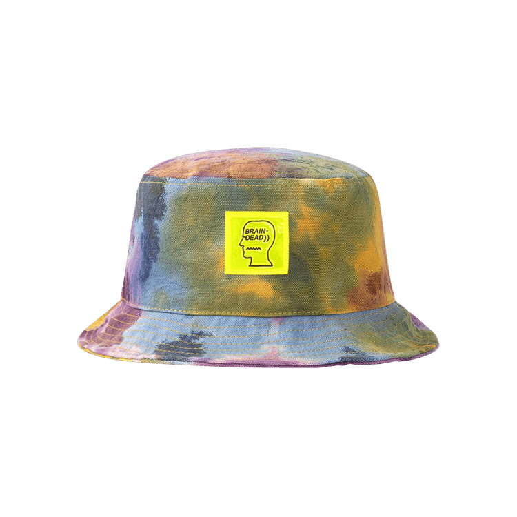 Brain Dead Dyed Canvas Bucket Hat 'Tie Dye'