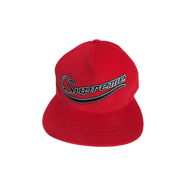 Supreme Metallic Logo Corduroy 5-Panel 'Red'