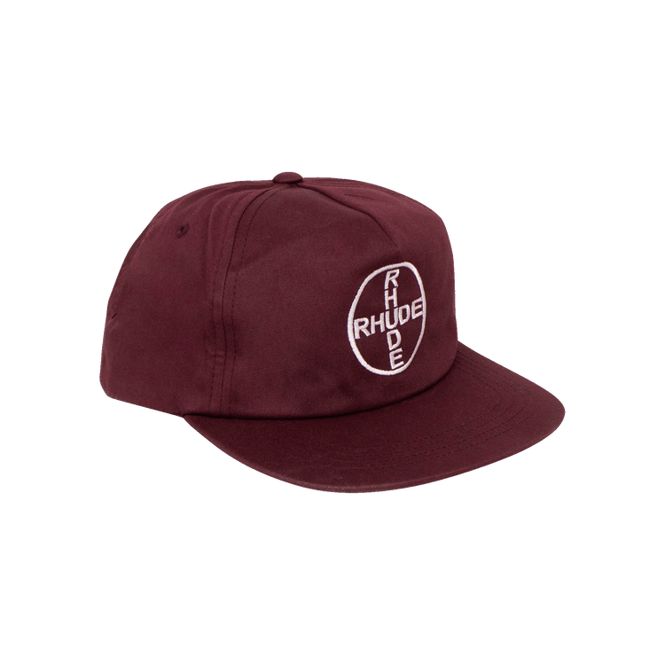 Rhude Logo Snapback Cap 'Burgundy'