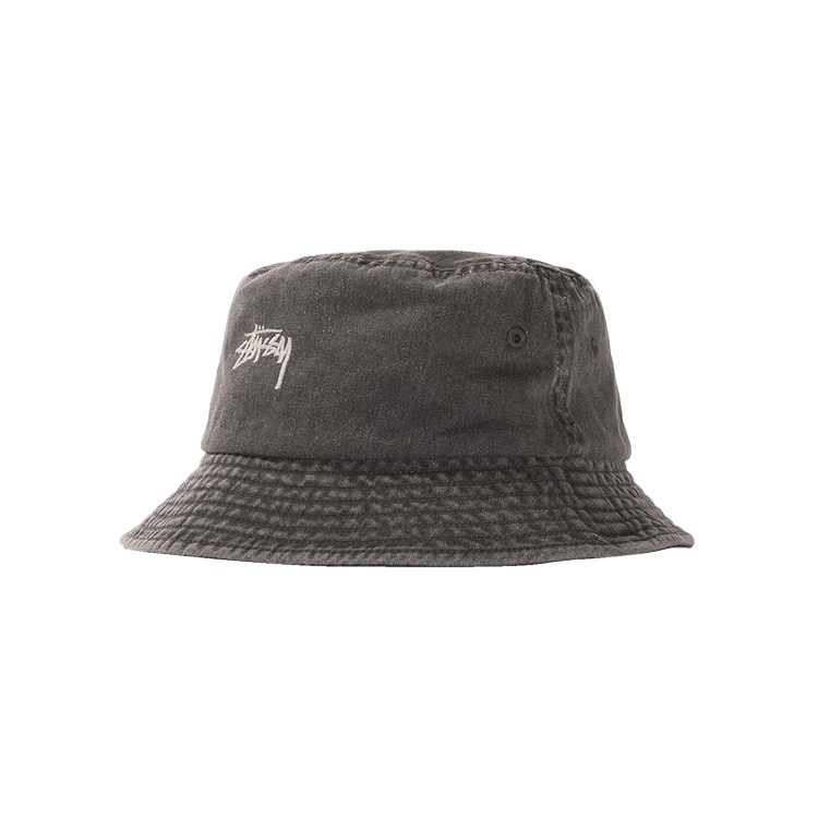 Stussy Stock Washed Bucket Hat 'Black'