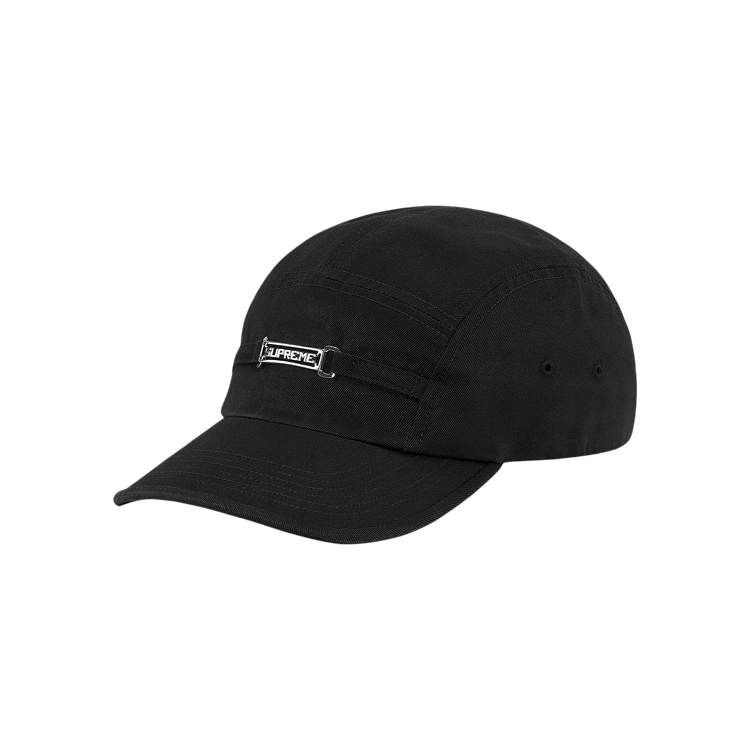 Supreme Name Plate Camp Cap 'Black'