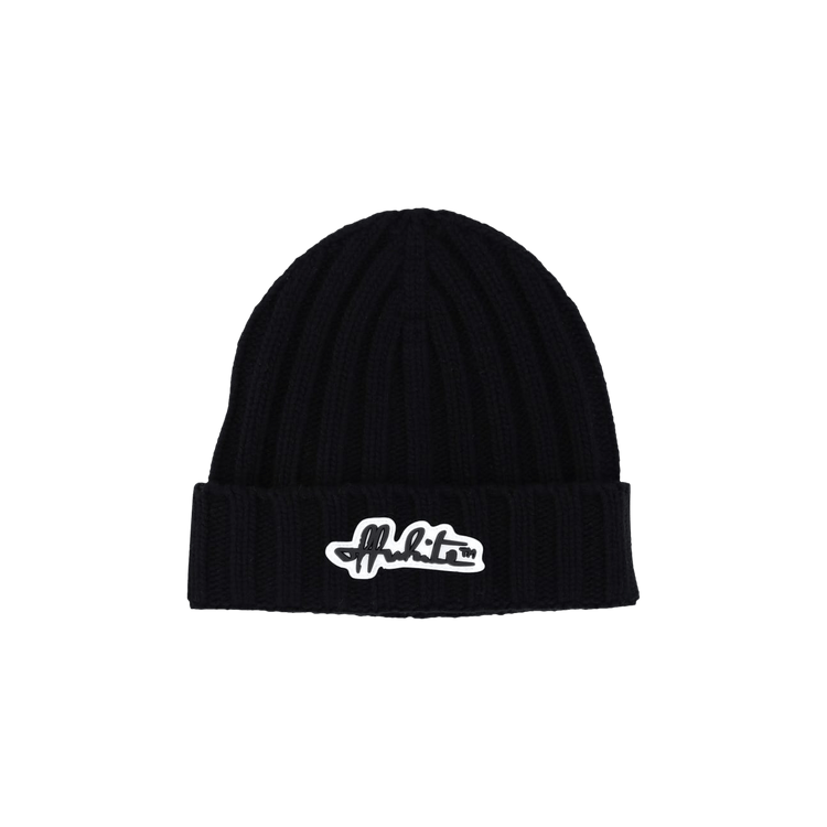 Off-White Chunky Logo Beanie 'Black'