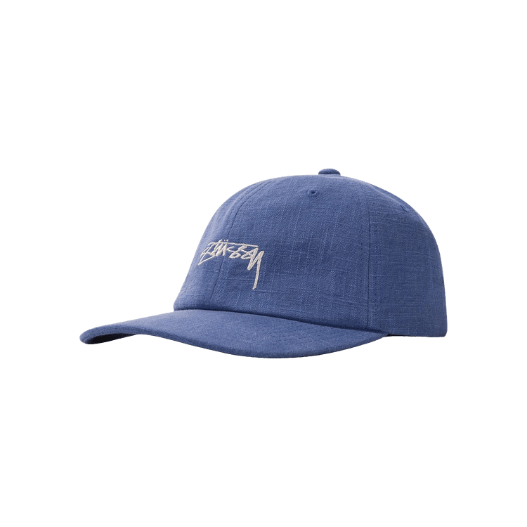 Stussy Textured Linen Low Pro Cap 'Blue'