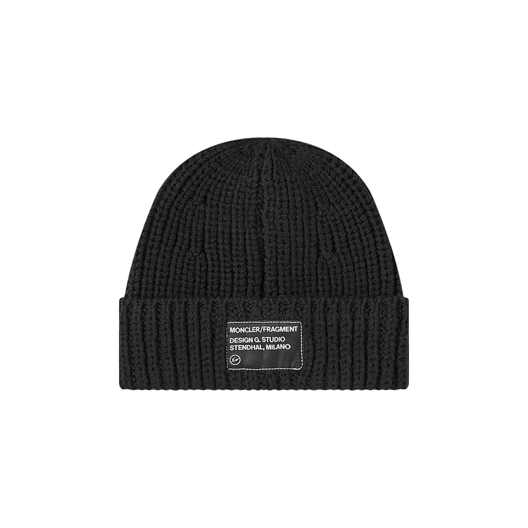 Moncler Genius 7 Fragment Logo Patch Beanie 'Black'
