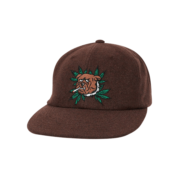 Palace Weed Bulldog Wool 6-Panel 'Brown'