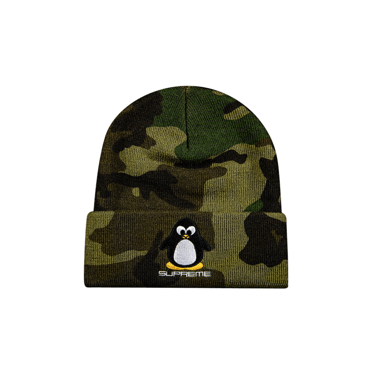 Supreme Penguin Beanie 'Woodland Camo'