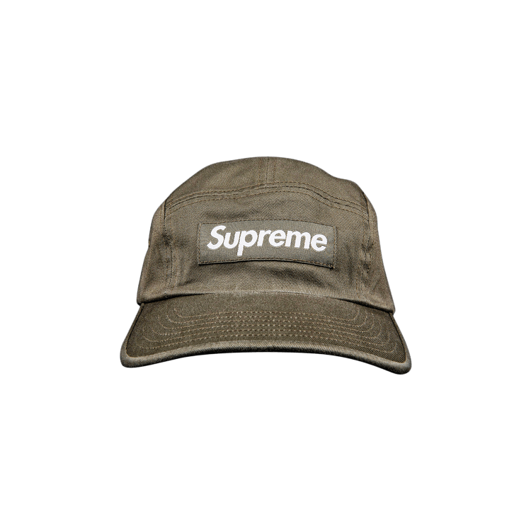 Supreme Washed Chino Twill Camp Cap 'Olive'