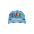 Supreme Multi Color Logo 6-Panel 'Light Denim'