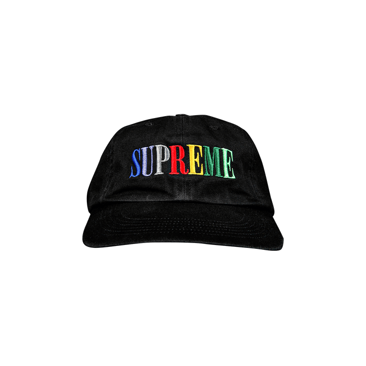 Supreme Multi Color Logo 6-Panel 'Black'