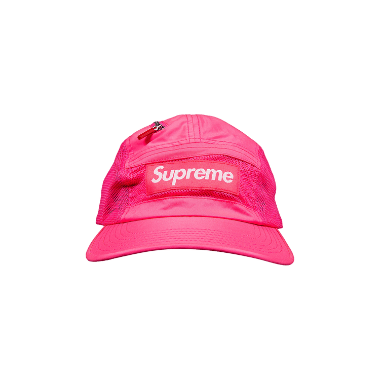 Supreme Zip Mesh Camp Cap 'Bright Pink'