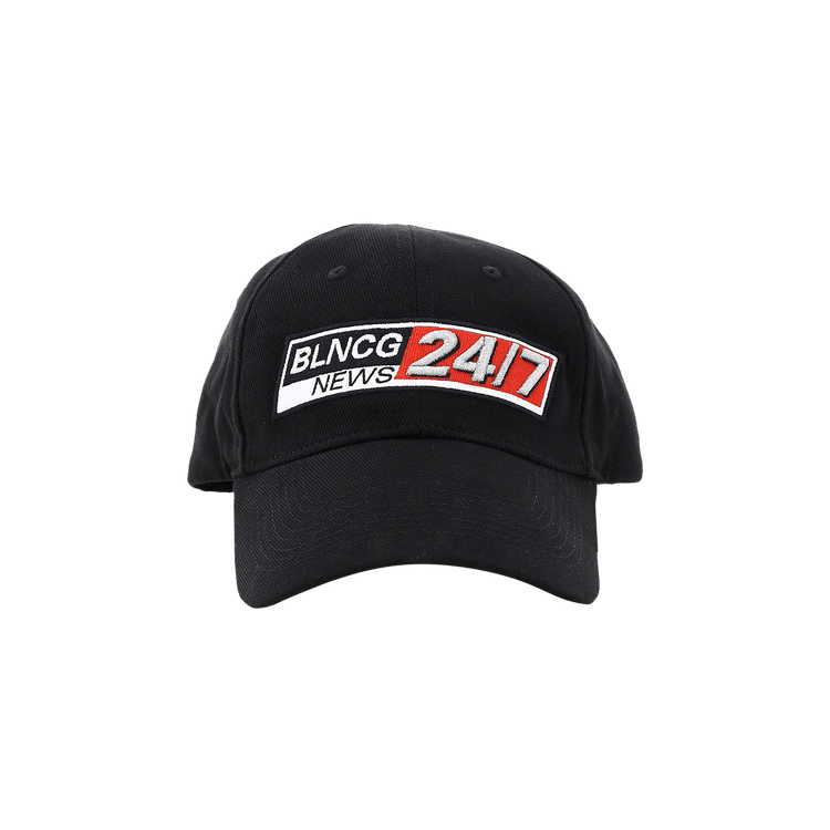 Balenciaga News Logo Cap 'Black'