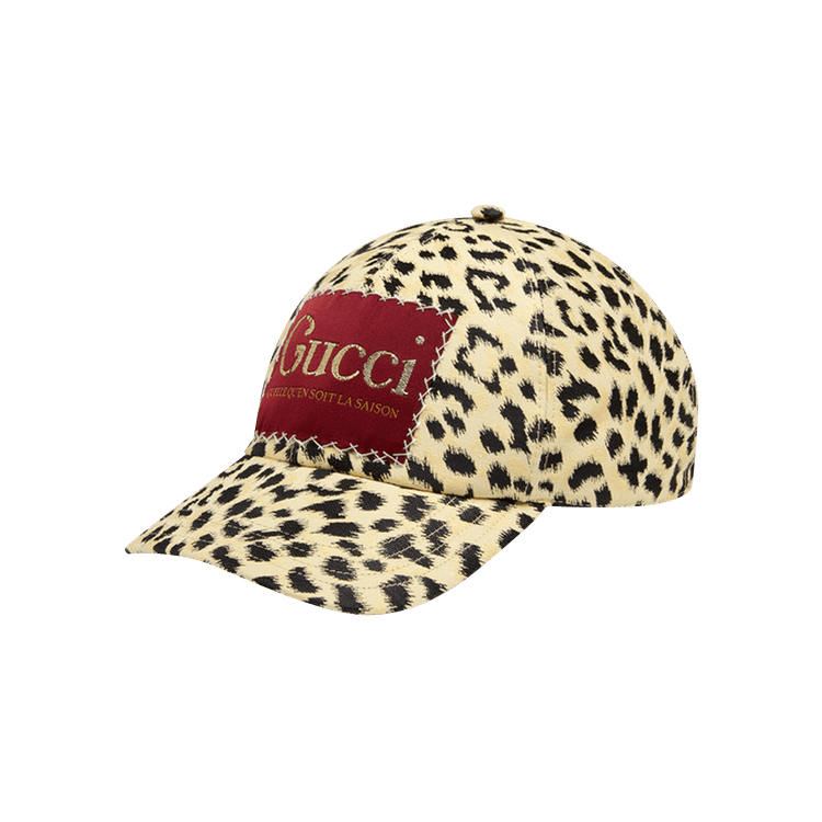Gucci Canvas Baseball Cap With Label 'Coffee/Black'
