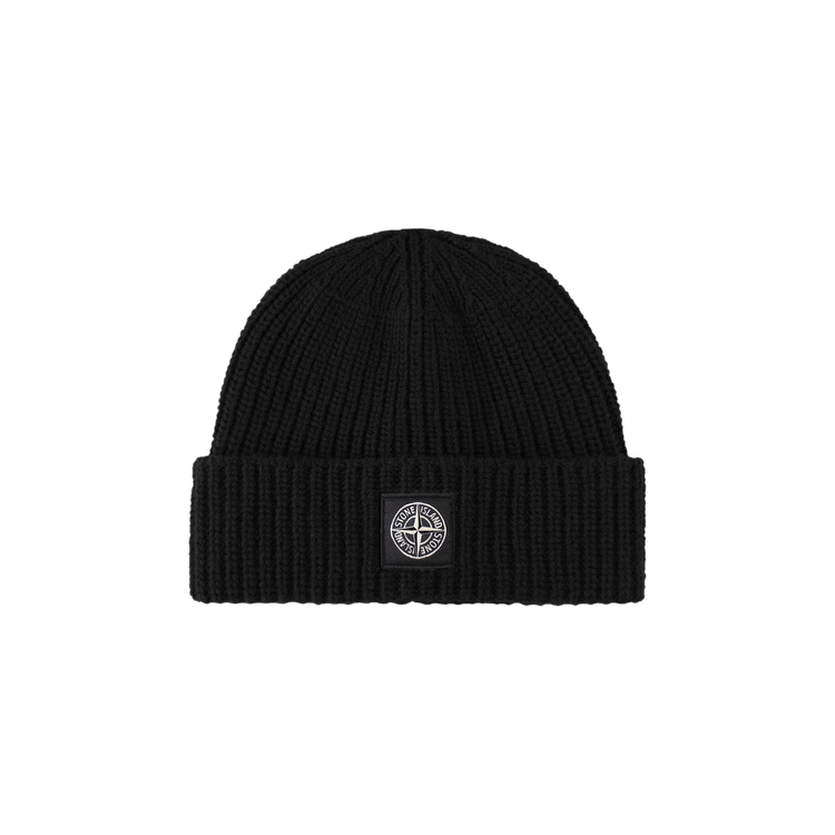 Stone Island Patch Logo Beanie 'Black'