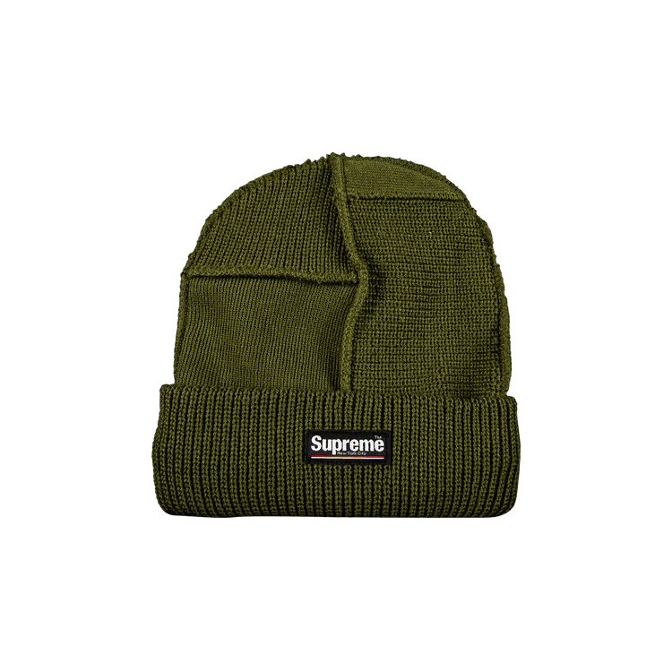 Supreme Paneled Seam Beanie 'Olive'