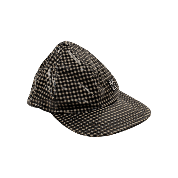 Off-White Check Baseball Cap 'Black/White'