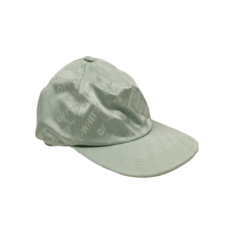 Off-White Satin Logo Baseball Cap 'Mint Green'