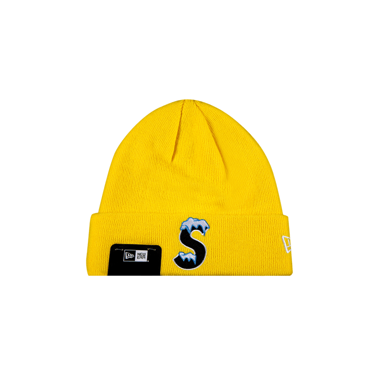 Supreme x New Era S Logo Beanie 'Yellow'