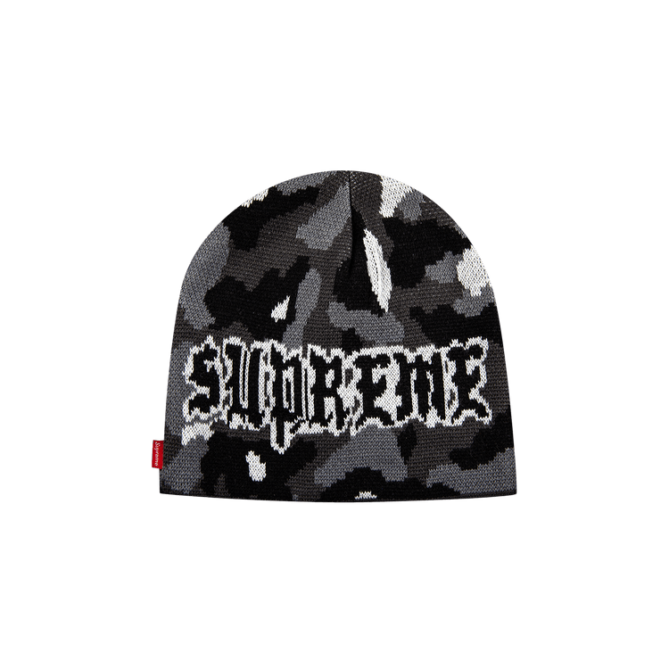 Supreme Paris Camo Beanie 'Snow Camo'