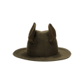Undercover Throne of Blood Wool & Fur Hat 'Green'