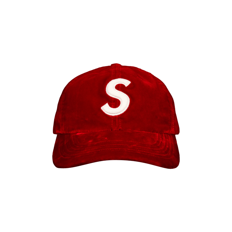 Supreme Velvet S Logo 6-Panel 'Red'