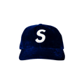 Supreme Velvet S Logo 6-Panel 'Royal'