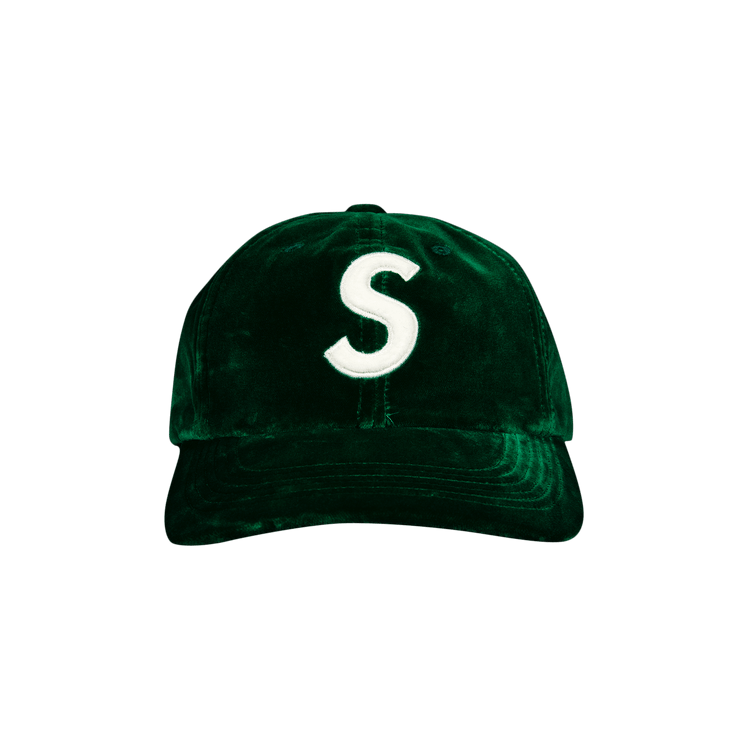 Supreme Velvet S Logo 6-Panel 'Green'