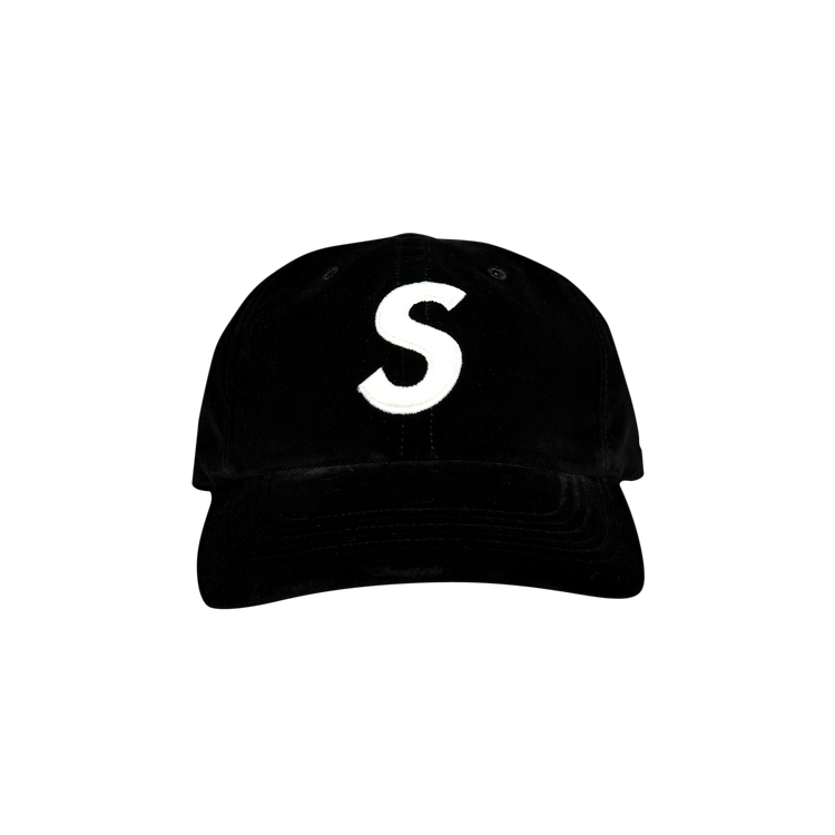 Supreme Velvet S Logo 6-Panel 'Black'