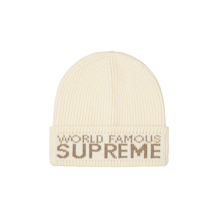 Supreme World Famous Beanie 'Natural'