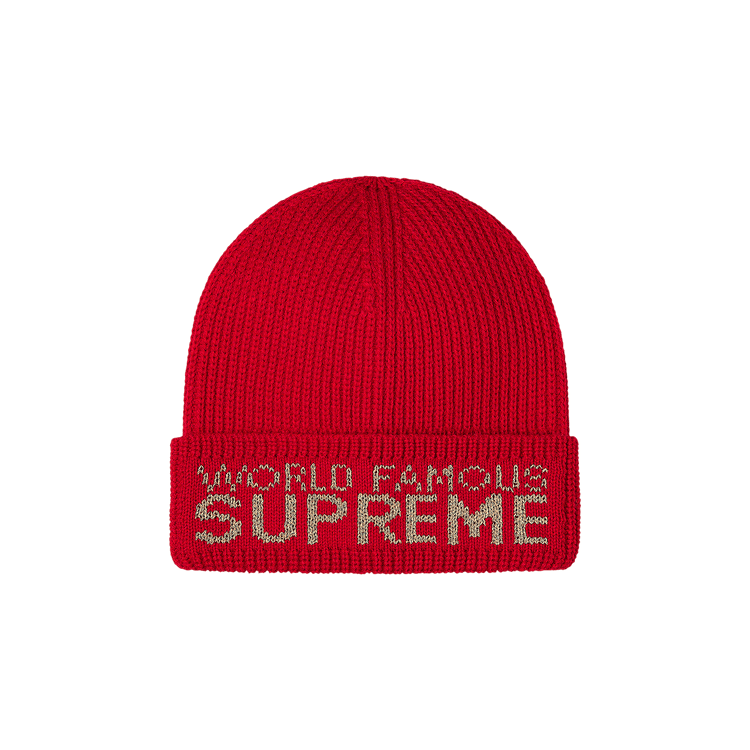 Supreme World Famous Beanie 'Red'
