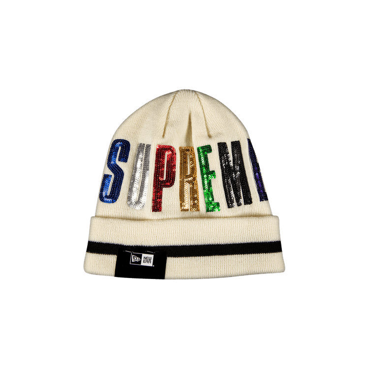 Supreme x New Era Sequin Beanie 'Natural'