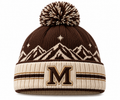 Marcelia Alpine Pom Beanie — Brown