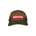 Supreme Inset Logo Camp Cap 'Olive'
