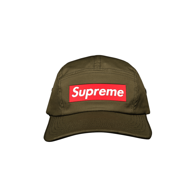 Supreme Inset Logo Camp Cap 'Olive'