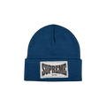 Supreme Woven Label Beanie 'Slate'