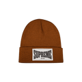 Supreme Woven Label Beanie 'Rust'