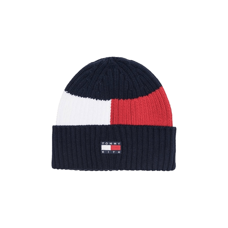 Kith x Tommy Hilfiger Flag Block Beanie 'Navy/Red/White'
