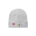 Kith x Champion Multicolor Logo Beanie 'Heather Grey'
