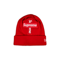 Supreme x New Era Cross Box Logo Beanie 'Red'