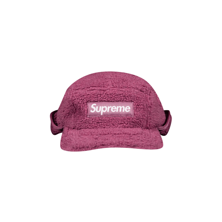 Supreme Deep Pile Earflap Camp Cap 'Dusty Pink'
