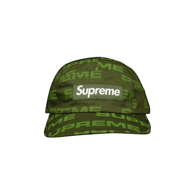 Supreme Reactive Print Camp Cap 'Olive'