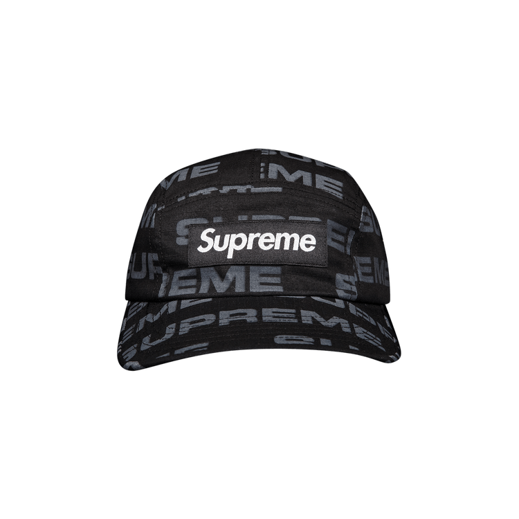 Supreme Reactive Print Camp Cap 'Black'