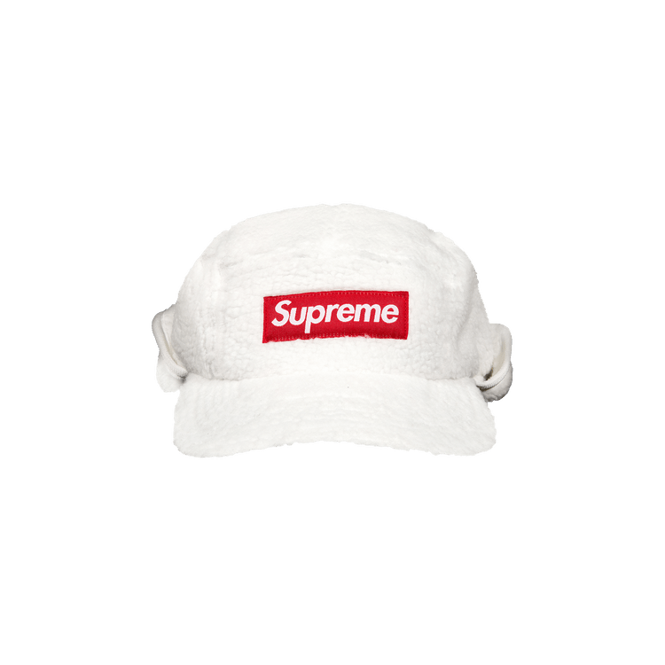 Supreme Deep Pile Earflap Camp Cap 'White'