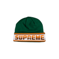 Supreme Double Logo Facemask Beanie 'Green'