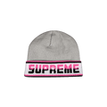 Supreme Double Logo Facemask Beanie 'Grey'