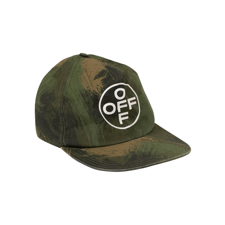 Off-White Camouflage Logo Baseball Cap 'Green'