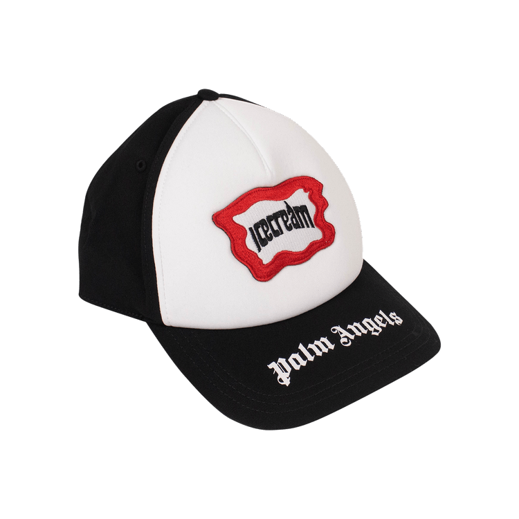 Palm Angels x Ice Cream Logo Baseball Cap 'Black/White'