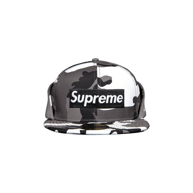 Supreme x WINDSTOPPER Earflap Box Logo New Era 'Snow Camo'